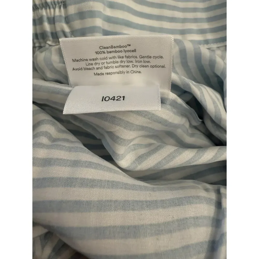 Ettitude Pajama Pants Women's Medium Striped CleanBamboo Drawstring Lightweight